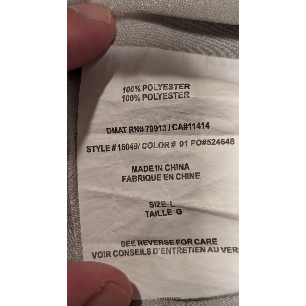 Maternity Belted Shift Dress Sleeveless by A Pea In The Pod, Gray, Size L - Picture 11 of 14
